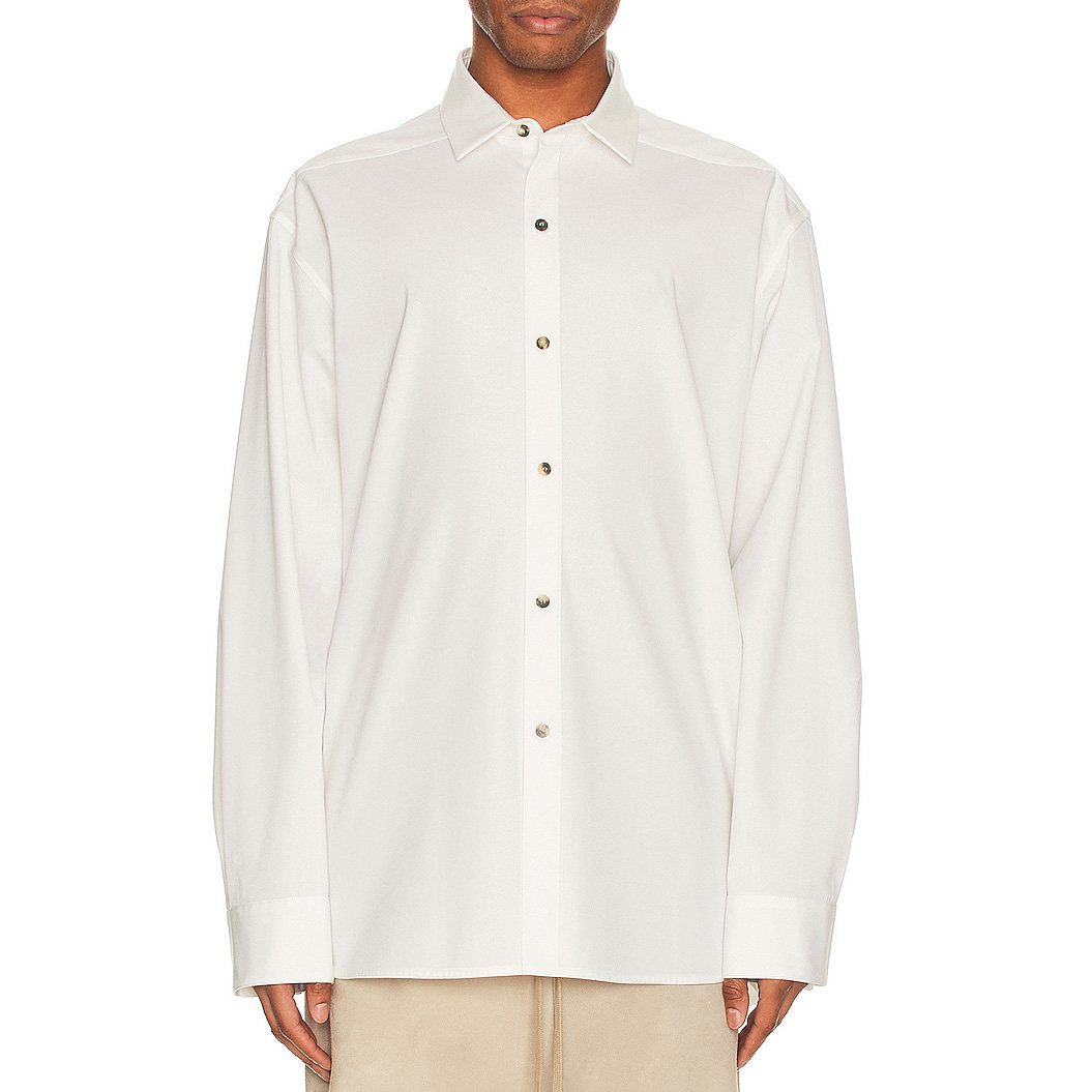 MEN WHOLESALE CLASSIC LONG SLEEVE BUTTON DOWN PLAIN WHITE SHIRT